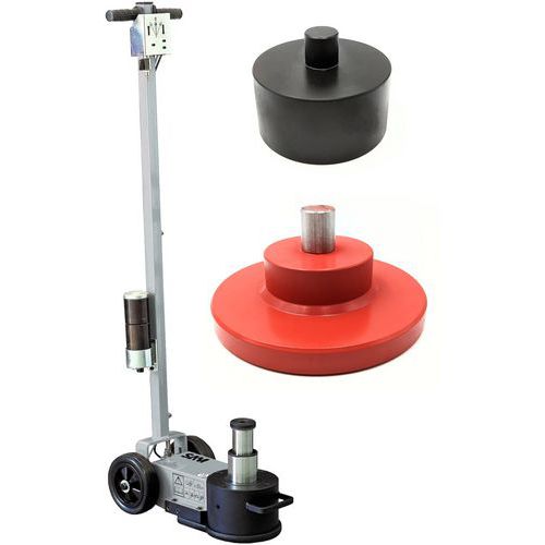 Cric hydropneumatique 20-40t poids lourd avec coupelle 160mm - Sam Cric hydropneumatique 20-40t poids lourd avec coupelle 160mm - Sam
