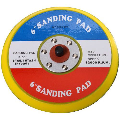 Schuurpad semi-soepel 75 mm met schroefdraad mannelijk 1/4 - PTS