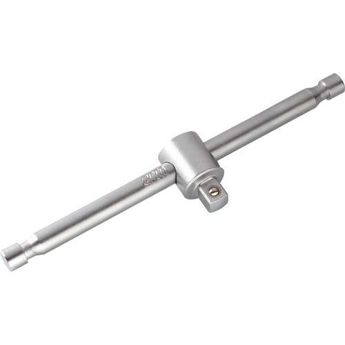 Schuifgreep 1/4 inch met glijstuk gesatineerd - Sam