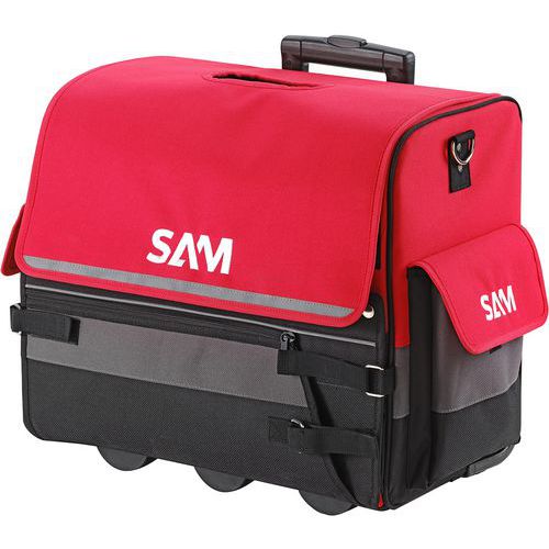 Textielkoffer van 33 liter met trolley - Sam Textielkoffer van 33 liter met trolley - Sam