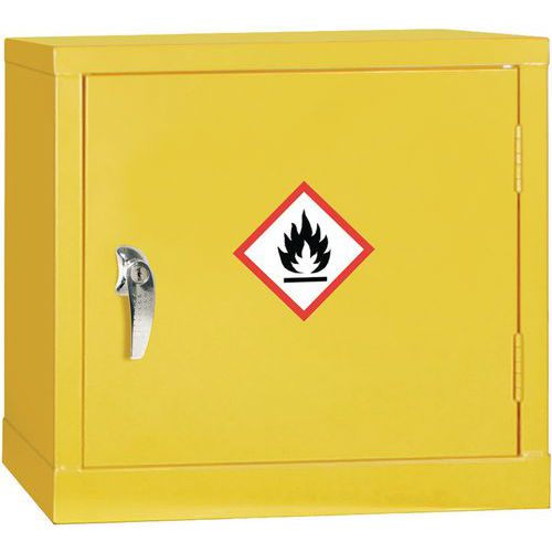 Mini armoire de stockage de produits inflammables COSHH - 457 x 457 mm - Premium Mini armoire de stockage de produits inflammables COSHH - 457 x 457 mm - Premium