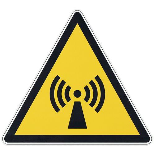 Panneau danger - Radiations non ionisantes - Aluminium Panneau danger - Radiations non ionisantes - Aluminium