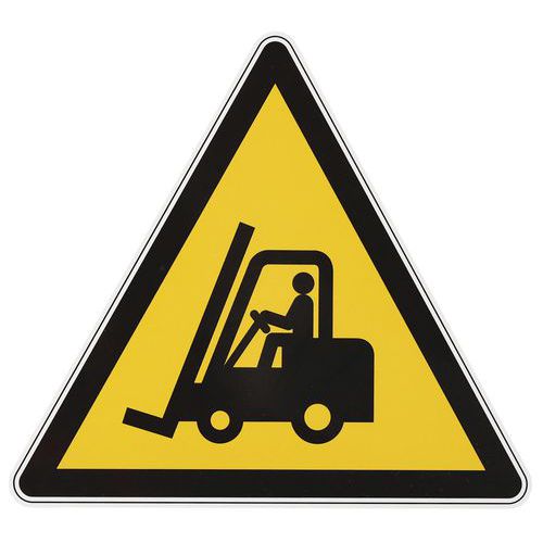 Waarschuwingsbord Industriële voertuigen, aluminium - Manutan Expert Waarschuwingsbord Industriële voertuigen, aluminium - Manutan Expert