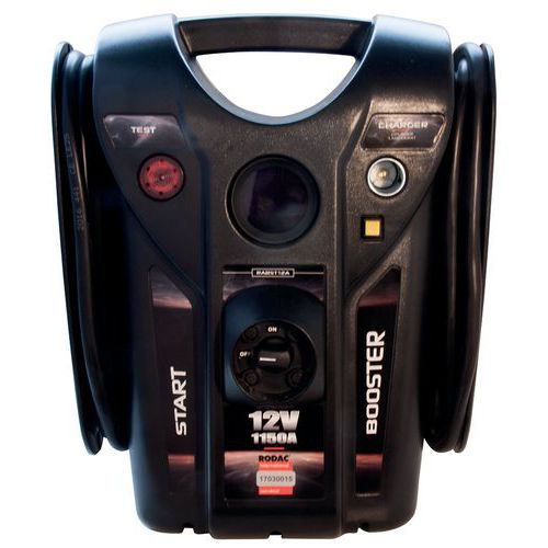 Booster de démarrage 12V-1150A - Rodac Booster de démarrage 12V-1150A - Rodac