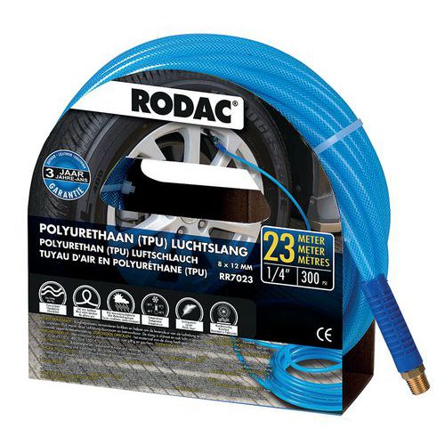 Tuyau d'air comprimé PU 8x12mm 23 mètres - Rodac Tuyau d'air comprimé PU 8x12mm 23 mètres - Rodac