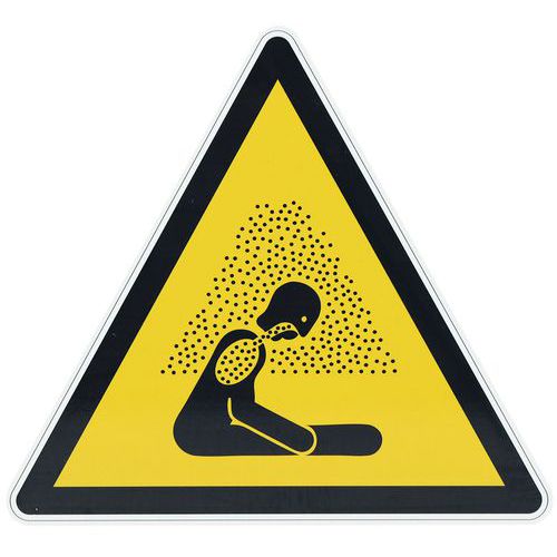 Waarschuwingsbord - Verstikkende atmosfeer - Alum. - 350 mm Waarschuwingsbord - Verstikkende atmosfeer - Alum. - 350 mm