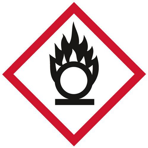 Leidingmarkering GHS03 - Oxiderend - Systemtext Leidingmarkering GHS03 - Oxiderend - Systemtext