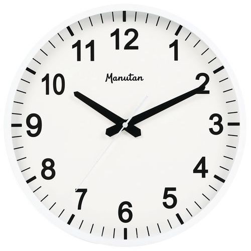 Analoge wandklok kwarts Ø 33 cm - Manutan Expert