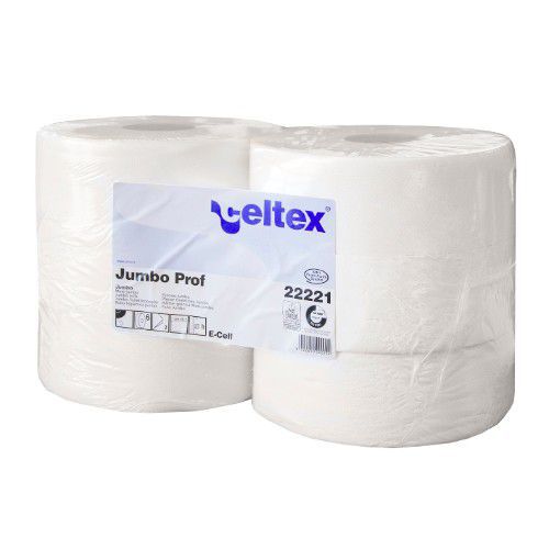 Toiletpapier 2-laag Jumbo Prof nieuwe vezel 320 m/rol - Celtex Toiletpapier 2-laag Jumbo Prof nieuwe vezel 320 m/rol - Celtex