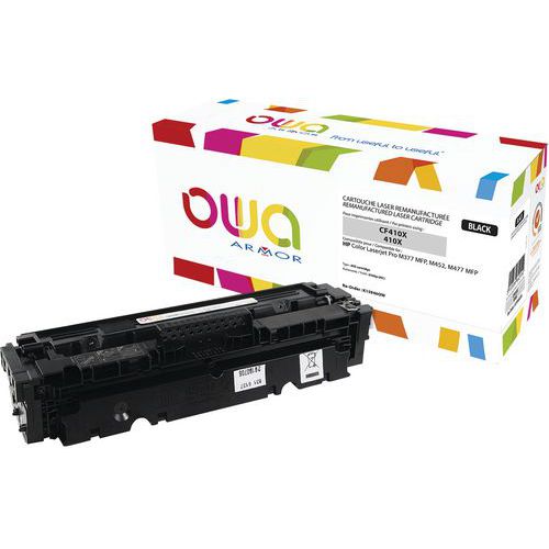 Toner refurbished HP CF410X Zwart - OWA Toner refurbished HP CF410X Zwart - OWA