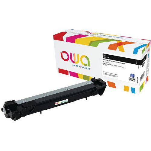 Toner refurbished HP CF217A Zwart - OWA Toner refurbished HP CF217A Zwart - OWA
