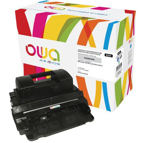 Toner refurbished HP 90X Zwart - OWA Toner refurbished HP 90X Zwart - OWA