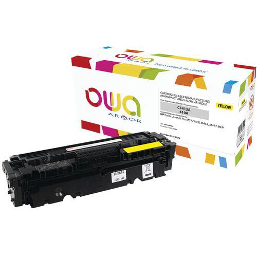 Toner reconditionné HP CF412A Yellow - OWA Toner reconditionné HP CF412A Yellow - OWA