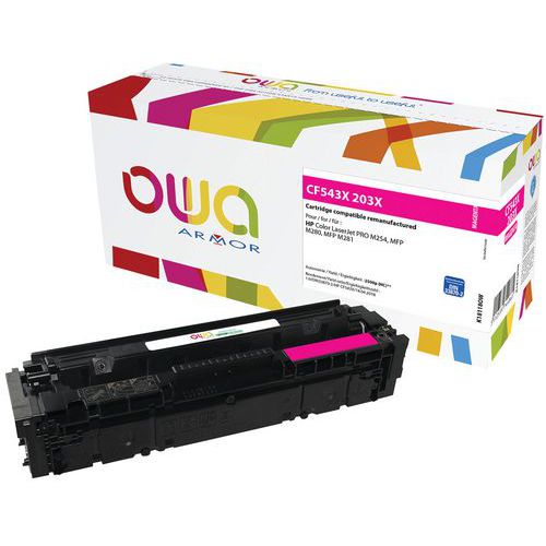 Toner refurbished HP 203X Magenta - OWA Toner refurbished HP 203X Magenta - OWA
