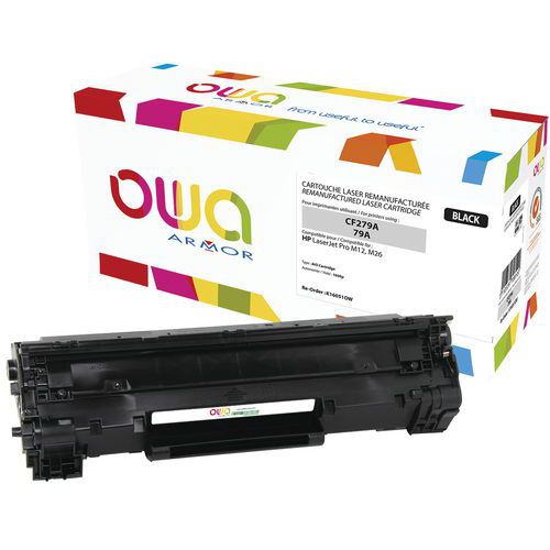 Toner reconditionné HP 79A Black - OWA Toner reconditionné HP 79A Black - OWA