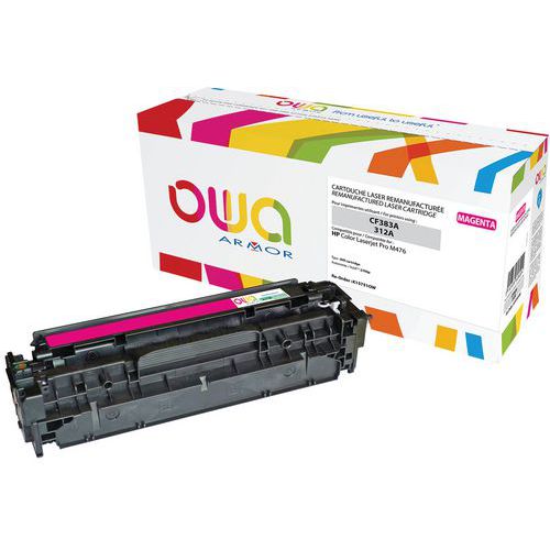 Toner reconditionné HP 312A Magenta - OWA Toner reconditionné HP 312A Magenta - OWA