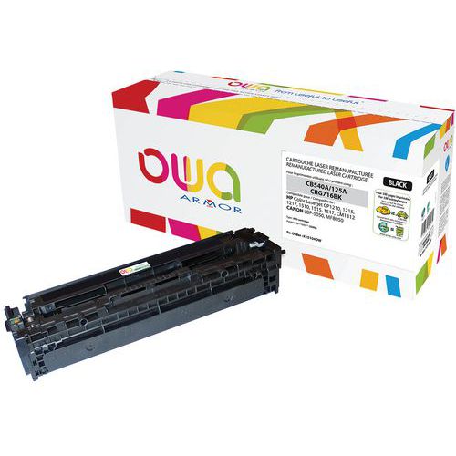 Toner refurbished HP 125A Zwart - OWA Toner refurbished HP 125A Zwart - OWA