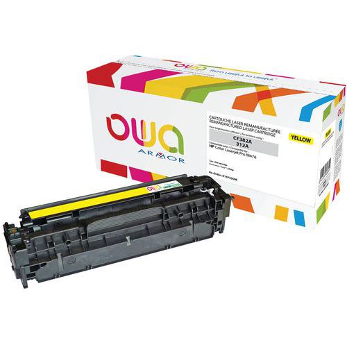 Toner refurbished HP 312A Geel - OWA Toner refurbished HP 312A Geel - OWA