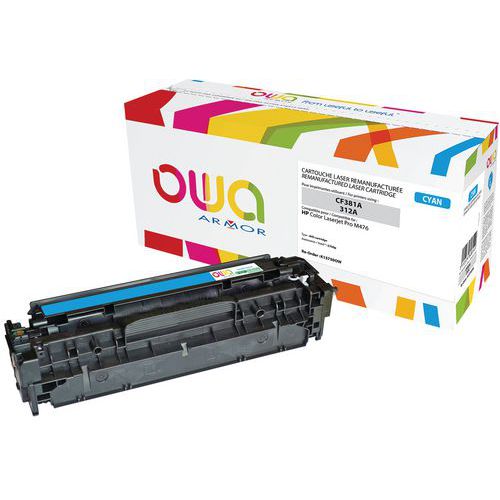 Toner refurbished HP 312A Cyaan - OWA Toner refurbished HP 312A Cyaan - OWA
