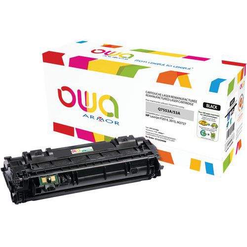 Toner refurbished HP 53A Zwart - OWA Toner refurbished HP 53A Zwart - OWA