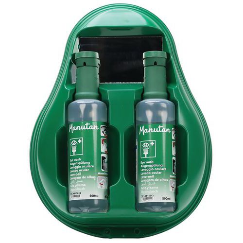 Station de solution ophtalmique - 2 flacons 500ml - Manutan Expert