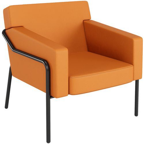 Imitatieleren fauteuil Medso, model T - Maat L - Meet by Paperflow Imitatieleren fauteuil Medso, model T - Maat L - Meet by Paperflow
