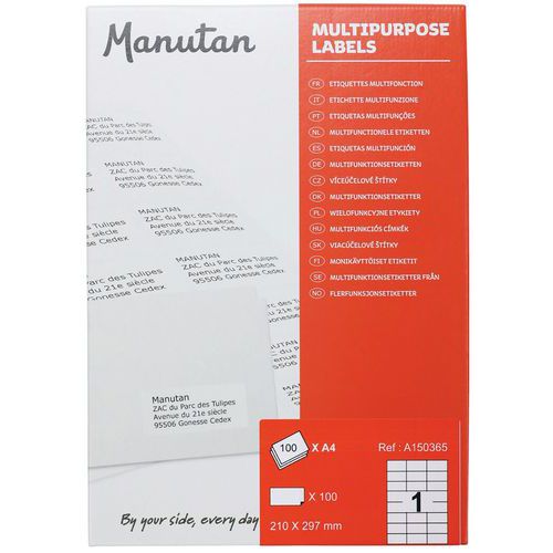 Multifunctionele etiketten - Manutan Expert