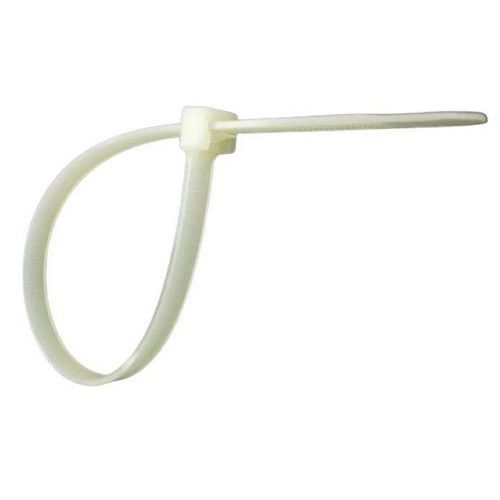 Colliers de serrage nylon blancs - Largeur 3,6mm - Manutan