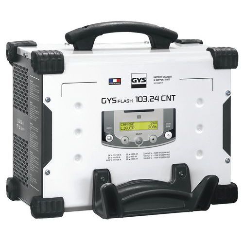 Chargeur de batterie GYSFLASH 103.24 CNT FV - Câbles 5 m - Gys Chargeur de batterie GYSFLASH 103.24 CNT FV - Câbles 5 m - Gys