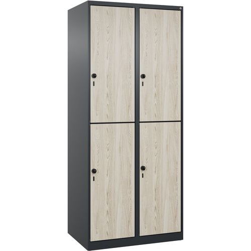 Garderobekast met 2 verdiepingen Evolo PLUS, 4 vakken, 40 cm - CP Garderobekast met 2 verdiepingen Evolo PLUS, 4 vakken, 40 cm - CP