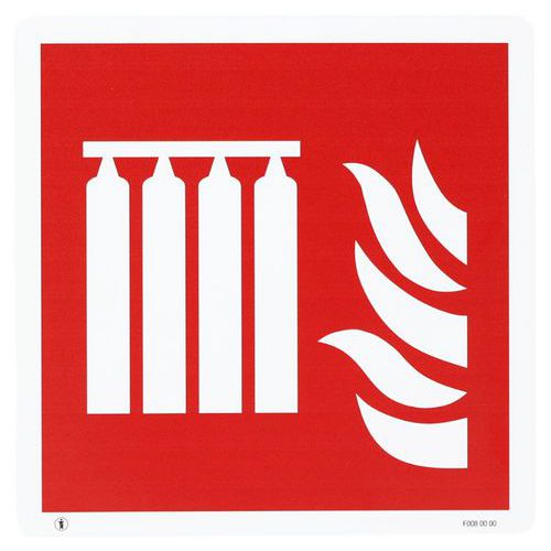 Panneau incendie - Batterie fixe d'extincteurs - Aluminium Panneau incendie - Batterie fixe d'extincteurs - Aluminium