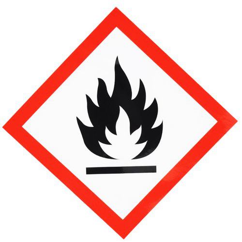 CLP-bord - Ontvlambaar- Zelfklevend - 120x120 mm CLP-bord - Ontvlambaar- Zelfklevend - 120x120 mm