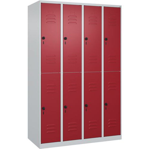 Vestiaire à deux niveaux Classic PLUS - 8 casiers - CP