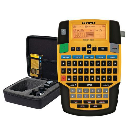 Etiketteermachinekit Rhino 4200 Azerty - Dymo Etiketteermachinekit Rhino 4200 Azerty - Dymo