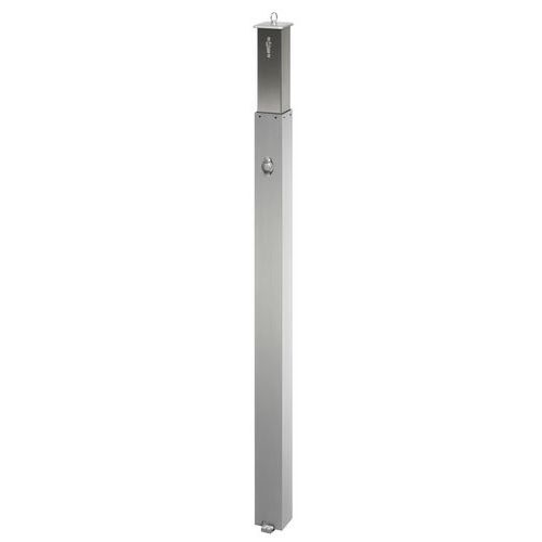 Rvs paal 70×70 mm, platte kop - Croso