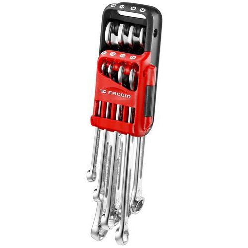 Ringsteeksleutel lang OGV GRIP 441 - Set van 8 - Facom Ringsteeksleutel lang OGV GRIP 441 - Set van 8 - Facom