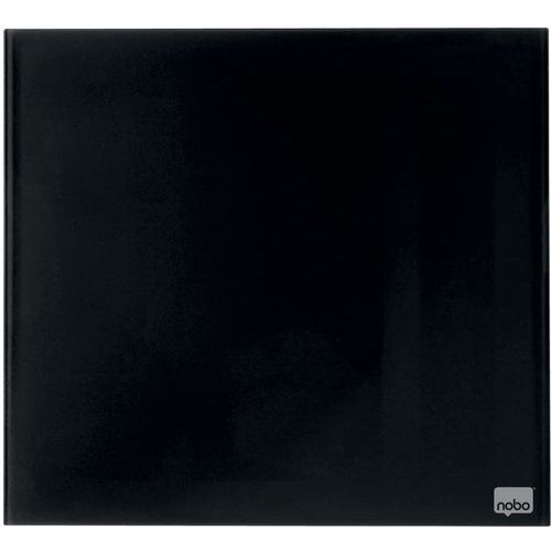 Magnetisch glasbord klein - 450x450mm - Zwart - Nobo Magnetisch glasbord klein - 450x450mm - Zwart - Nobo