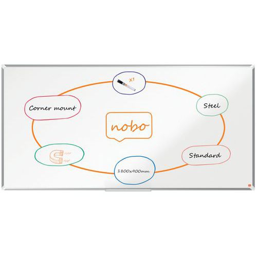 Magnetisch whiteboard staal - Premium Plus - Nobo