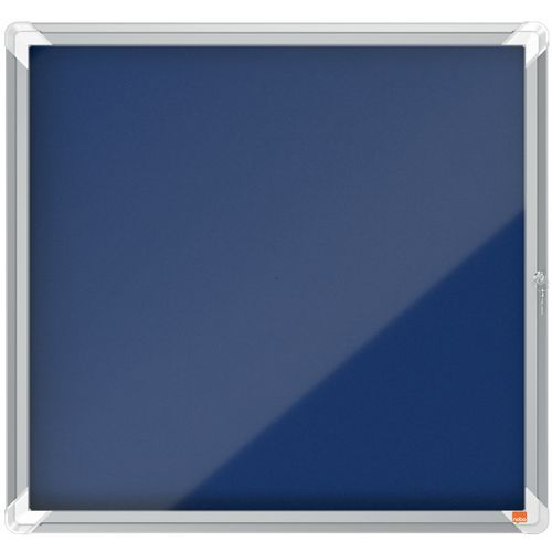 Prikbord vilt met afsluitbaar glazen binnenvitrine Premium Plus - Nobo Prikbord vilt met afsluitbaar glazen binnenvitrine Premium Plus - Nobo