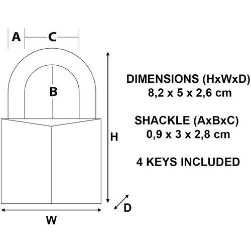 Hangslot nr. 1155 - Master Lock