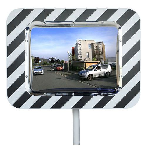 Verkeersspiegel voor de openbare weg Zebrix en Ecochok 90°- Kaptorama