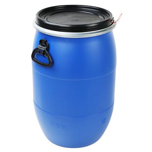 Vat 30 tot 220 l met volledige opening, gehomologeerd UN - Blauw