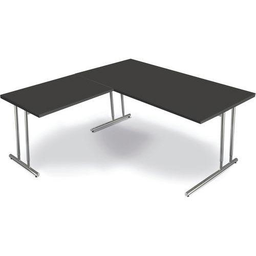 Bureau Artline - cadre cantilever L 1600 x P 800 +extension 1000 x 600 Bureau Artline - cadre cantilever L 1600 x P 800 +extension 1000 x 600