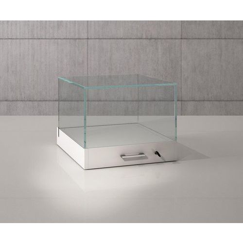 Expositievitrine, stolp, 50×51×41 cm - Wit - Sarazino