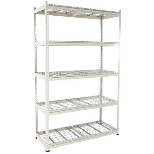 Zware stelling Rapid 1 - roosterlegbord - breedte 1525 mm - Manutan Expert