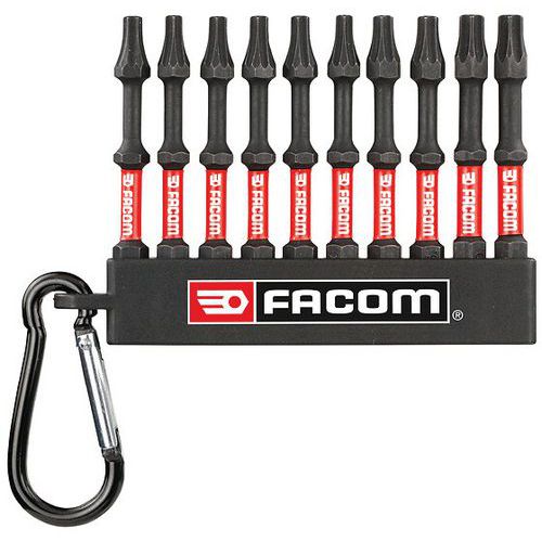 Lot de 10 embouts impact T - Facom 