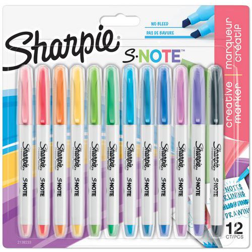 Assortiment creatieve markeerstiften Sharpie Snote - Sharpie Assortiment creatieve markeerstiften Sharpie Snote - Sharpie