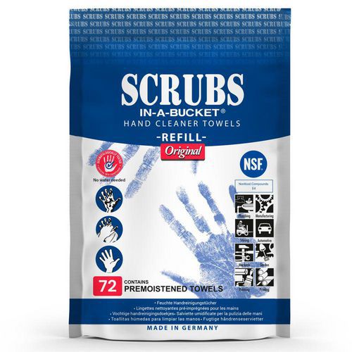 Recharge 72 lingettes nettoyantes - Scrubs Recharge 72 lingettes nettoyantes - Scrubs