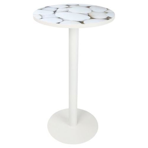 Hoge vergadertafel Easy Ø 60 cm, blad met decoratie - Manutan Expert