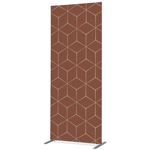 Scheidingswand Textiel Deco Dubbelzijdig Hexagon Roest Scheidingswand Textiel Deco Dubbelzijdig Hexagon Roest